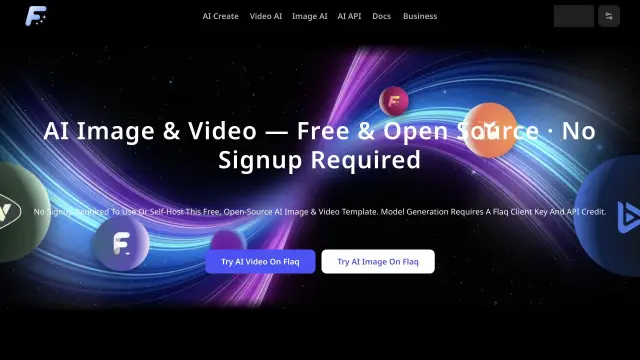 Flaq SaaS Template website preview