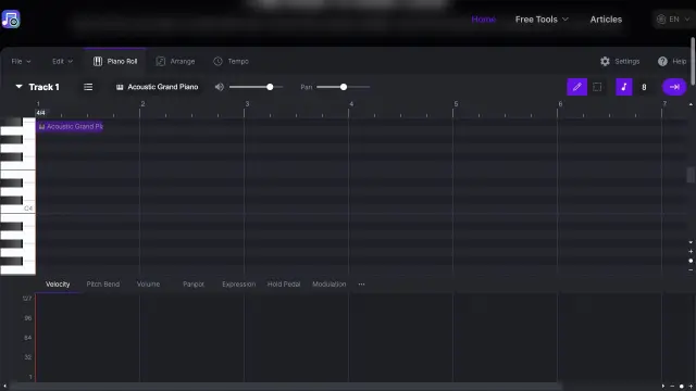 Free Music AI website preview