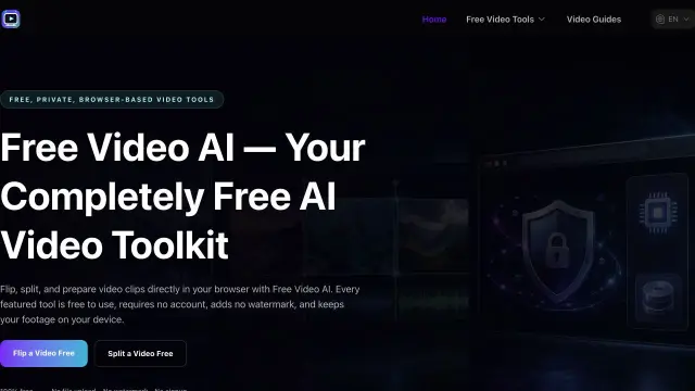 Free Video AI website preview